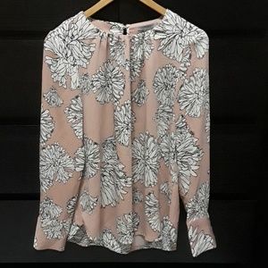 Powder Pink Floral H&M Blouse
